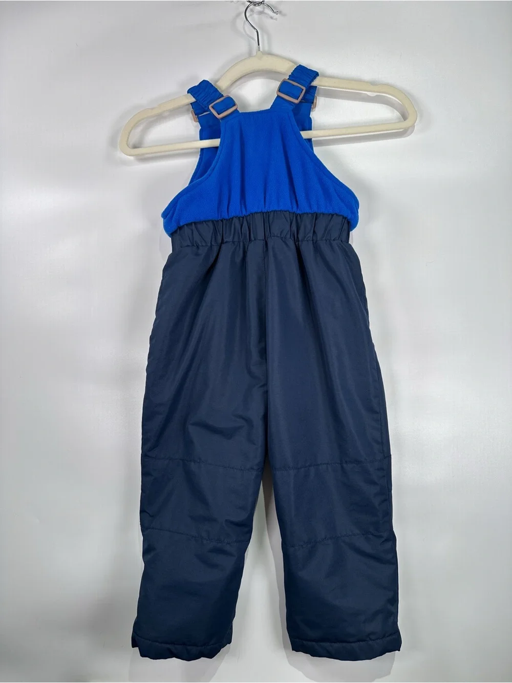 Slalom Insulated Snow Bib Overalls Adjustable Straps Blue Navy Kids 4T